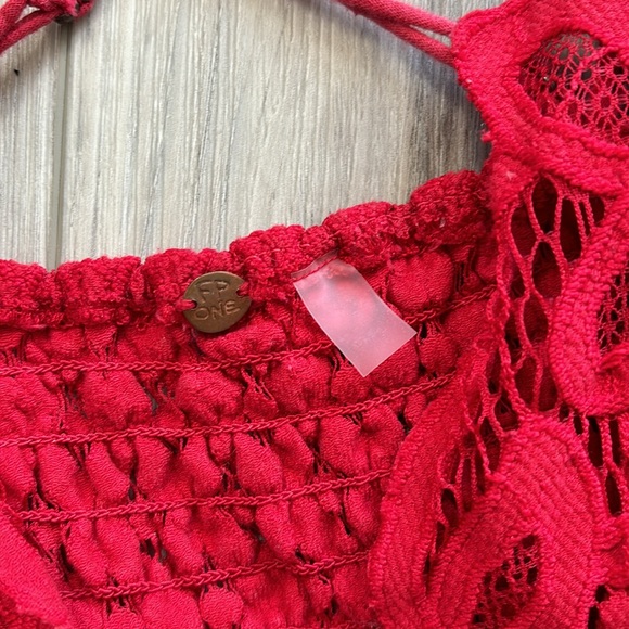 Free People Pretty Red Tank - Picture 5 of 7